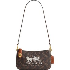 코치 여성가방 Coach Womens Penn Shoulder Bag, Truffle Burnished Amber, One Size