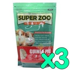 수퍼주 프리미엄 기니피그 사료 730g x3개 펠렛사료, 3개