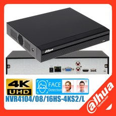 Dahua NVR4104hs-4KS2/L 4채널 NVR4108hs-4KS2/L 8채널 NVR4116hs-4KS2/L 16채널 스마트 1U 1HDD 네트워크 비디오 레코더, nvr4116hs-4ks2, 2TB, 1개