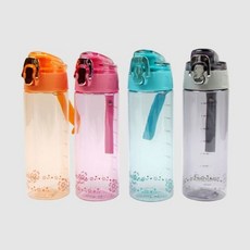 EMOLINE 트라이탄 거름망 티 텀블러 600ml, 단품, 색상:오렌지, 1개