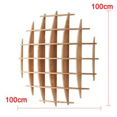 호환 레트로 나무 벽걸이 선반 진열대 찻잔 조직 가정 장식 배경 보관, [03] 100cm