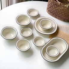 Salda Ugly Dot餐具組 10入, 檸檬奶油, 1組, 10種餐具