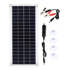 태양광 패널 태양 패널 태양 전지 패널 60A 컨트롤러 포함 1000W 12V 휴대폰 RV 자동차 MP3 패드 충전기 야외 배터리 공급, only Solar Panel, 1개