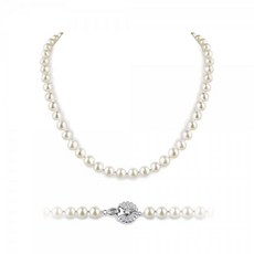 천연진주목걸이귀걸이세트8mm