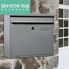 아파트 상가 우편함 우체통 방어마일박스 라지 유럽형 빌라 메일실외 벽걸이 방수 택배 사서, 01 플랫샌딩 그레이