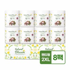 네추럴블라썸 비건기저귀 팬티XXL(점보형) 20매X8팩 울트라슬림 밤기저귀, 점보형(2XL), 160개