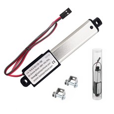 rco 전기 선형 액추터 캐비닛 창문 너 로비트용 브래킷 포함 DC12V 30N 60N 90N 180N, Stroke 50mm+180N-5mm-s, 1개