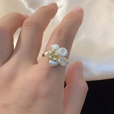 리얼진주12미리반지