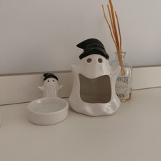 할로윈 은신처 캐스퍼 크레 도마뱀 파충류 숨숨집 도마뱀은신처 숨집 크레스티드게코, 모자쓴유령, 1개