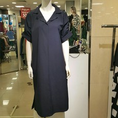엠벨라 울산점 20년 여름최신상60%##카라넥 소매 프릴셔링 트임** 앞 뒤 언발란서기장 비침 구김없어 착용 너무편해요**허리 밸트 코디 세련되고 날씬해보입니다**(네이비 그린)2컬러