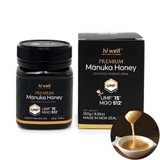 하이웰 뉴질랜드 프리미엄 마누카꿀 UMF15+ (MGO512+), 1개, 250g 1통, 250g