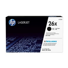 HP 정품 토너 No.26X CF226X M402d M402dn M402dne M402dw M402m M402n M426fdn M426fdw M426m, 검정, 1개