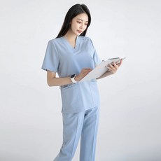 의사 작업복 스커트 프런트 성형 병원 상담복 간호사 피부과 인포데스크
