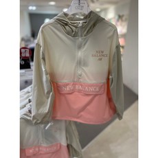 뉴발란스 키즈 아노락 바람막이 핑크 후드집업 fs924