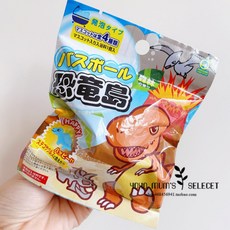 일본 수입 어린이 목욕 공 바스볼 어린이 입욕제, 공룡 섬