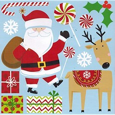 EOM 크리스마스 및 겨울 테마 반짝이 냉장고 자석 2017 (산타) [Santa] - E025907768XJBD3, Santa