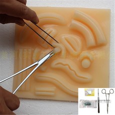 [해외직구] suture set 슈처 연습셋 복강경 엄빌리칼 실리콘 모형, A세트