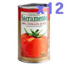 사크라멘토 Sacramento 프리미엄 캔 토마토 주스 1304G 12개