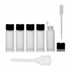 엔셀즈 5 ml 리필러블 프로스테드 글라스 에센티얼 Oil 보틀스 바이알 코스메틱 컨테이너 위드 오리피스 레듀서 and 블랙 Cap for 에센티얼 Oils 아로마세러피 and