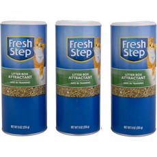 Fresh Step 고양이 거름망 훈련을 위한 프레시 스텝 쓰레기통 유인제 파우더 고양이와 고양이를 자연 훈련 보조제 집을 깨끗하게 유지하고 반려동물을 훈련시키는 좋은 방법 9, 9 oz - 3 Pack, 1개