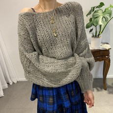 바이름 / 토버 알파카 입술넥니트