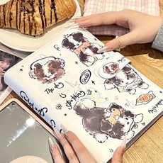 A5 케이팝 아이돌 포토카드 거치대 PU 사진 앨범 바인더 수집 책 용품, Only cover-2, 01 Only cover-2