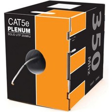 Cat5e 플레넘 (CMP) 1000ft 벌크 이더넷 케이블 | 인증 표준 네트워킹 와이어 | 4쌍 UTP 350MHz 24AWG | Fluke Tested | Etekcabl