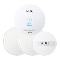 AHC 2024 최신상 AHC 선쿠션 시카 카밍 EX 박세리 썬쿠션 본품+리필 2+추가퍼프