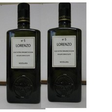 Lorenzo N.5 Extra Virgin Olive Oil (2 X 500ml Bottles) (Sicilian), 2개