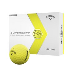 캘러웨이 슈퍼 소프트 골프볼 2PCS, 옐로우, 12개입, 1개