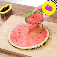 수박 칼 절단기 자르기 아이스 슬라이서 아이스크림 모양, A.그린, 1개