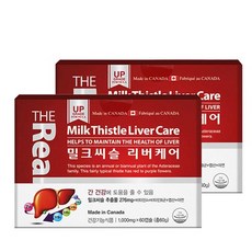 더리얼 밀크씨슬 리버케어 1000mg x 60캡슐 x 2박스, 60정, 2개