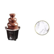 [아마존베스트]Nostalgia CFF965 3-Tier 1.5-Pound Chocolate Fondue Fountain with, One Color_One Size, One Color_One Size, One Color