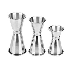 WSERE 칵테일 힙 플라스크 스테인리스 스틸 이중 힙 플라스크 바 와인웨어 3 세트 1 2oz-3 4 1 12 oz-1 2 1 Oz 양면 실버 힙 플라스크, 본상품