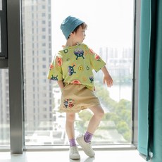 모이몰른 붐붐키즈 바니바니 메르시보꾸 여름 아동 남아 귀여운 루즈핏 상하세트 일상복 패션