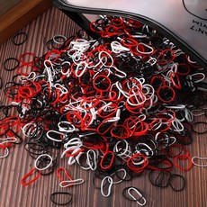 반려동물 헤어 고무 밴드 고탄성 개 고양이 액세서리 머리핀 그루밍 16 색 300, 01 300pcs, 13 Mixed-3