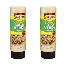Old El Paso Creamy Salsa Verde 올드엘파소 크리미 살사 베르데 소스 9oz(255g) 2팩, 2개, 255g