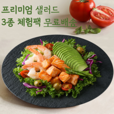 [밀투고] 프리미엄 샐러드 3개 체험팩 20종 이상 신선한 다이어트 헬스 식단, 350g