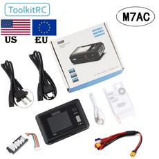 RC로봇 ToolkitRCM7AC 100W AC / 300W DC 입력 XT60 XT30 출력 다기능 Suppot 듀얼 스마트 충전기 신호 테스터 드론, [02] M7AC Multi US