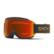 Smith Optics Squad MTB 다운힐 사이클링 고글 - 신더 헤이즈 크로마팝 선 블랙, ChromaPop Everyday Red Mirror, Slate/Fool's Gold