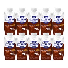 이지프로틴 저당초코 단백질드링크 프로틴20g함유, 250ml, 10개