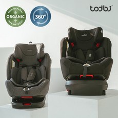 [토드비] 티베이360 오가닉 회전형 카시트(ISOFIX), 색상:시크차콜
