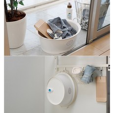 화이트 WASH -TUB 바스켓 대야 12리터 아기목욕통 강아지목욕