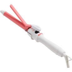  일본직발송 2. SALONIA(살로니아) SALONIA 살로니아 세라믹 컬 헤어 다리미 SL-008AB (치아 풀 핑크 19MM), One Size, One Color 