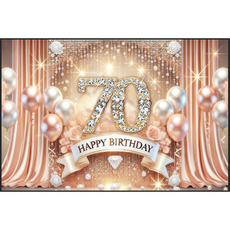 태쓰 생일 파티 현수막 남아 여아 엄마 아빠 생일 배너 2, 칠순