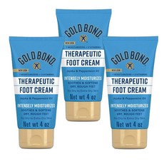 Gold Bond 골드본드 풋 크림 발 뒤꿈치 케어 호호바 오일 모이스처라이저 로션 3개, 2kg
