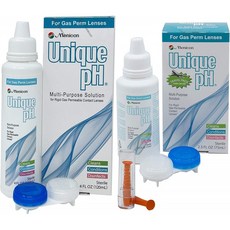 Menicon Unique pH 다목적 솔루션 4 Oz Unique pH Travel Pack 2.5 Oz 및 DMV 렌즈 리무버 3가지 아이템 묶음: Health &amp;, 1