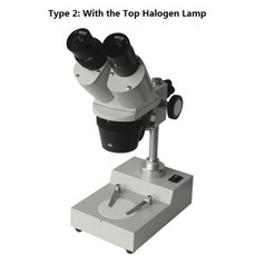 실험실 관찰 현미경 스테레오 20X 30X 40X 쌍안 산업용 상단하단 광원 포함 PCB 수리용 WF10X 접안 렌즈, 협동사, 탑 라이트