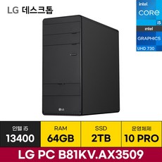 LG 타워형 PC B81KV-AX3509 i5 13세대 가정용 사무용 컴퓨터 데스크탑 (64GB/2TB/Win10) / ICDI