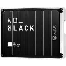 WD BLACK 6TB P10 게임 드라이브 휴대용 외장 하드 플레이스테이션 Xbox 및 PC와 함께 작동 WDBZ7D0060BBK WESN, Black w/ White Trim_2TB | Game - 6tb